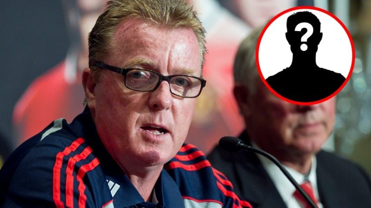 Pundit Steve Nicol with a mystery player insert