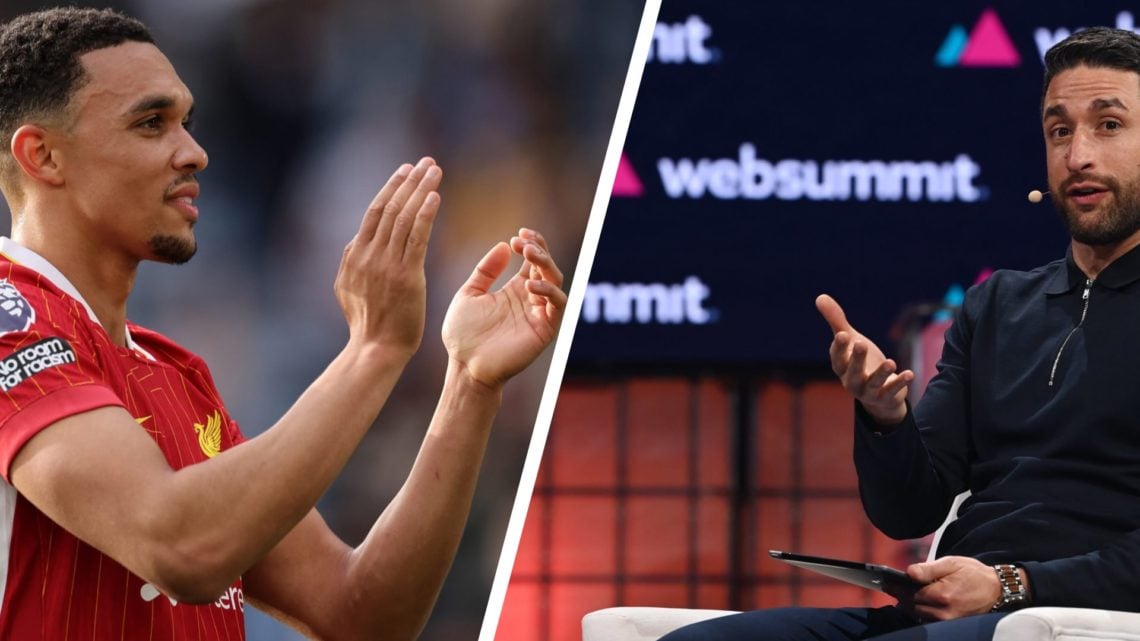 Liverpool defender Trent Alexander-Arnold and journalist David Ornstein