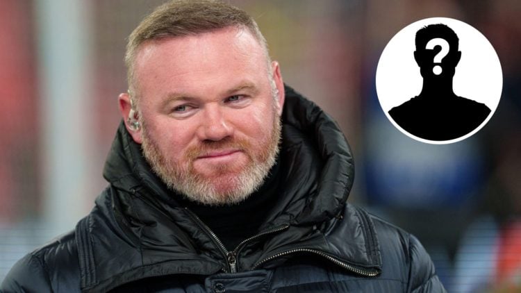 Former Manchester United attacker Wayne Rooney with a mystery insert