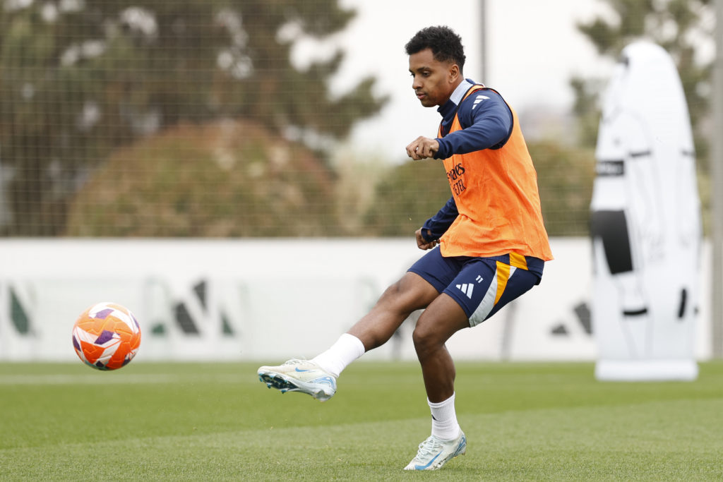 Rodrygo pictured during a Real Madrid Training Session
