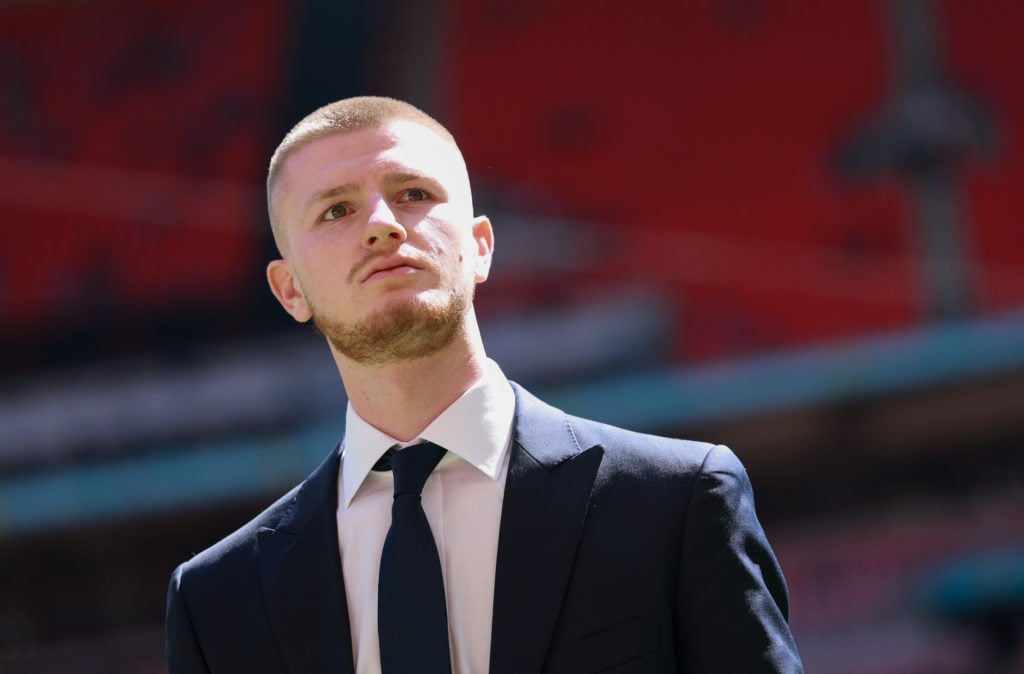 Crystal Palace midfielder Adam Wharton pictured before their FA Cup final against Manchester City.