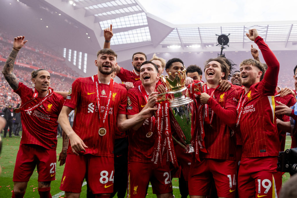 Federico Chiesa at the front and centre of Liverpool's Premier League title celebrations.