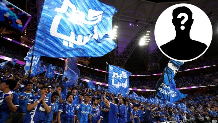 Al-Hilal fans with a mystery insert