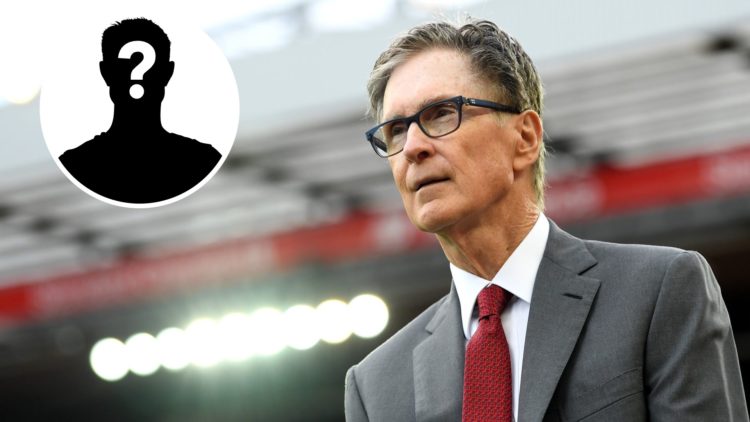 Liverpool owner John Henry with a mystery player insert