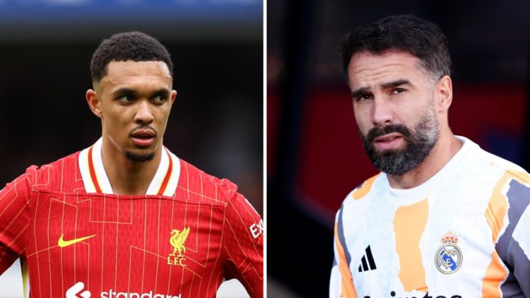 Liverpool defender Trent Alexander-Arnold and Real Madrid defender Dani Carvajal