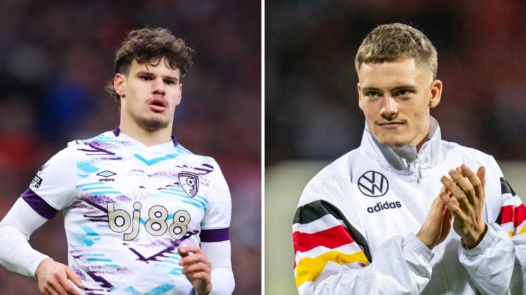 AFC Bournemouth defender Milos Kerkez and Bayer Leverkusen midfielder Florian Wirtz