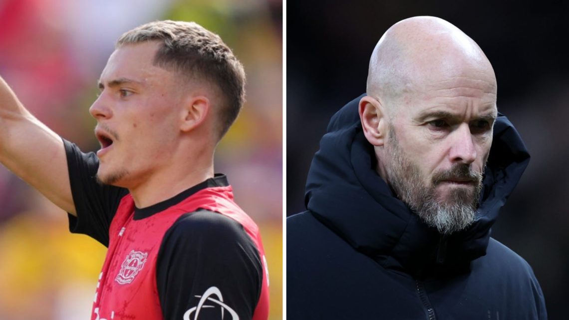Florian Wirtz gives a thumbs up during Bayer Leverkusen's Bundesliga match against Borussia Dortmund. Erik ten Hag looks downcast after Manchester ...