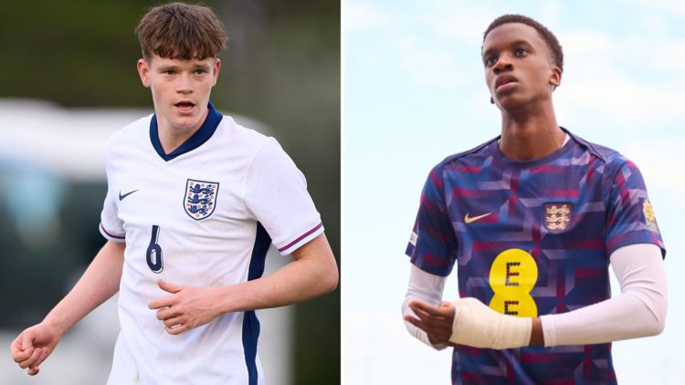 Liverpool's James McConnell in action for England. Liverpool's Trey Nyoni in England training gear ahead of a match.
