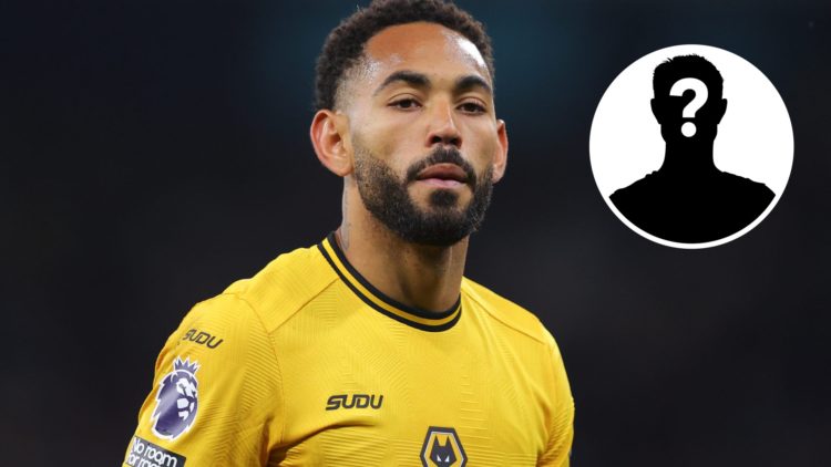 Wolves attacker Matheus Cunha with a mystery insert