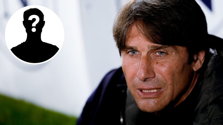 Napoli manager Antonio Conte with a mystery player insert