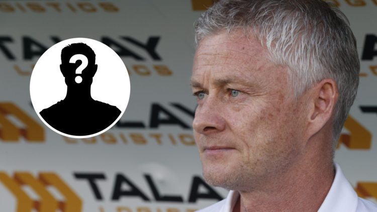 Main: Ole Gunnar Solskjaer pictured before a Besiktas game. Insert: Mystery player