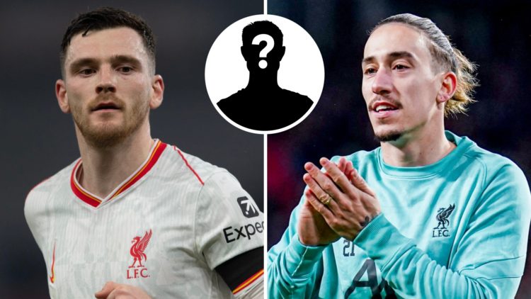 Andy Robertson in action for Liverpool against Aston Villa at Villa Park. Kostas Tsimikas of Liverpool applauds prior to the UEFA Champions League ...