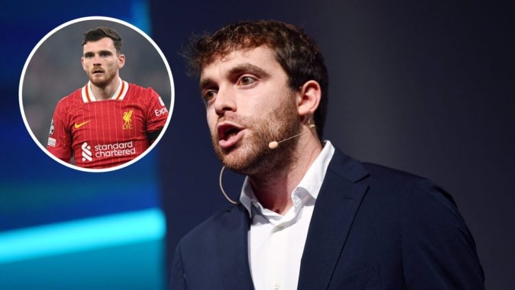 Fabrizio Romano, Football Journalist, on the SportsTrade Stage during day one of Web Summit 2021 at the Altice Arena in Lisbon, Portugal. Andy Robe...