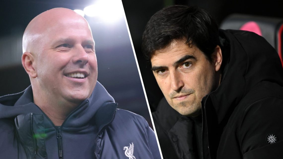 Arne Slot, manager of Liverpool, during the UEFA Champions League 2024/25 UEFA Champions League 2024/25 Round of 16 Second Leg match between Liverp...