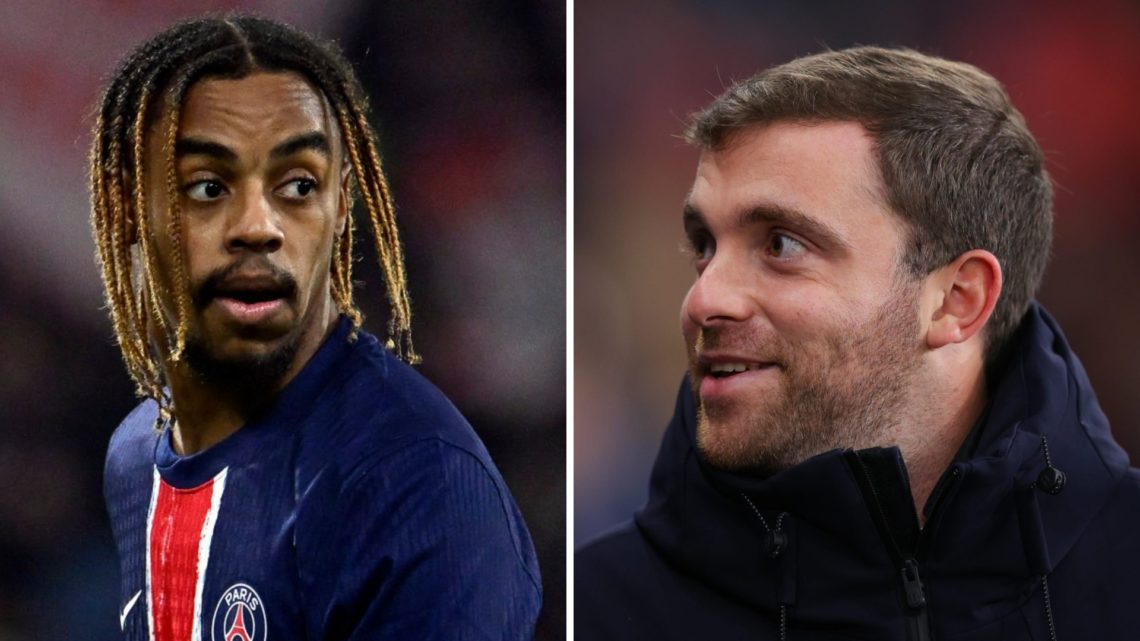 Bradley Barcola of Paris Saint-Germain looks on during the UEFA Champions League 2024/25 League Phase MD6 match between FC Salzburg and Paris Saint...