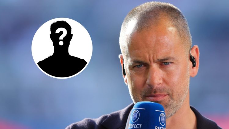 Main: Joe Cole pictured during his presenting duties. Insert: Mystery player.