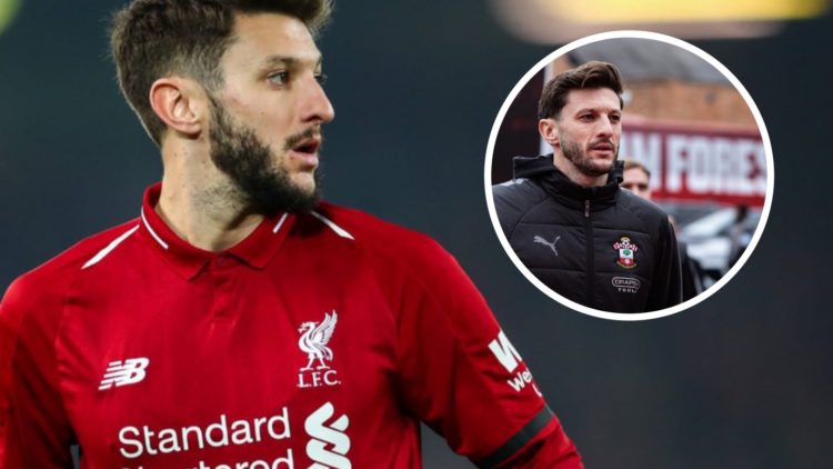 Liverpool midfielder Adam Lallana in Premier League action during a match against Watford. Southampton's Adam Lallana arrives ahead of a Premier Le...