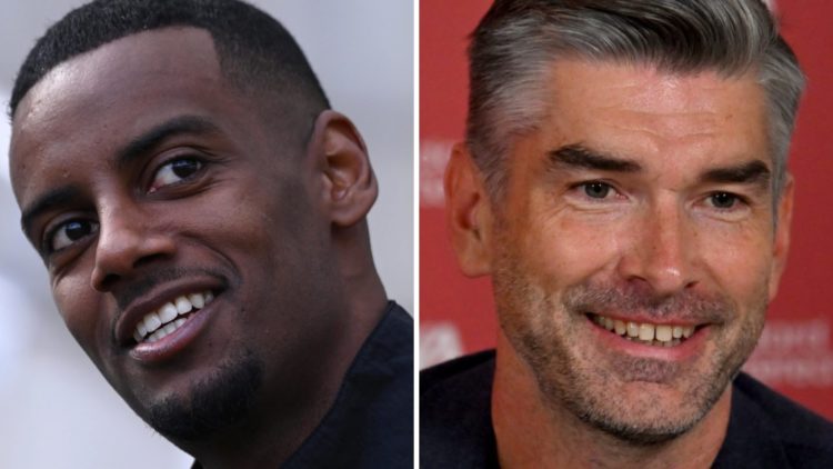 Alexander Isak smiles ahead of Newcastle United's Premier League match against Manchester United. Liverpool sporting director Richard Hughes smiles...