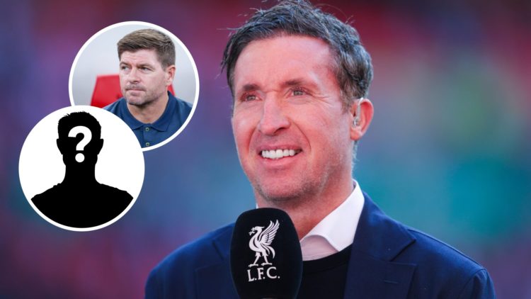 Main: LFC TV pundit Robbie Fowler during the Carabao Cup Final between Liverpool and Newcastle United at Wembley Stadium. Overlay: Steven Gerrard c...