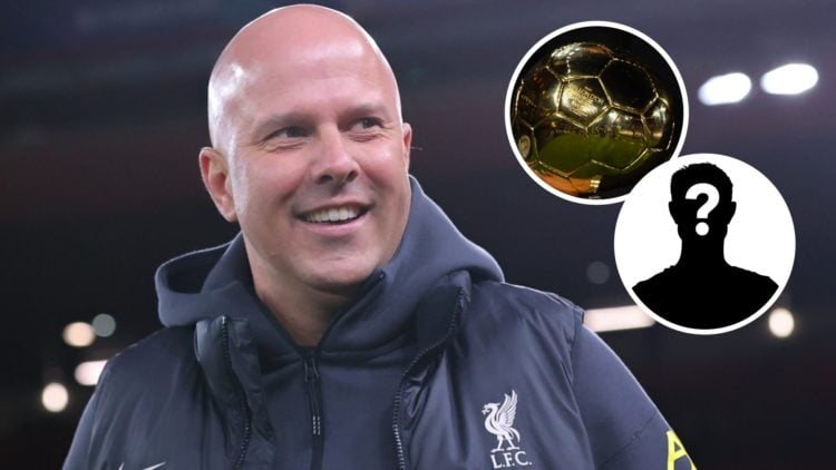 Arne Slot, manager of Liverpool, during the UEFA Champions League 2024/25 UEFA Champions League 2024/25 Round of 16 Second Leg match between Liverp...
