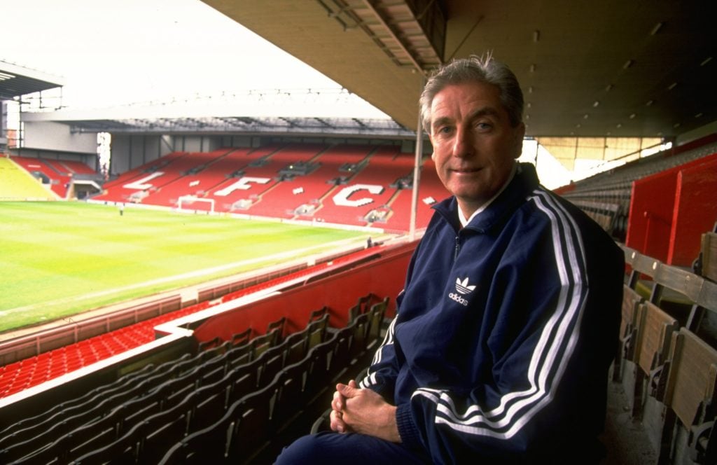 Portrait of Liverpool Manager Roy Evans at Anfield in Liverpool