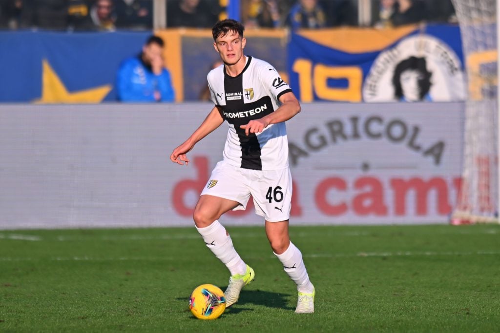 Giovanni Leoni pictured during a Serie A match between Parma and Lazio.