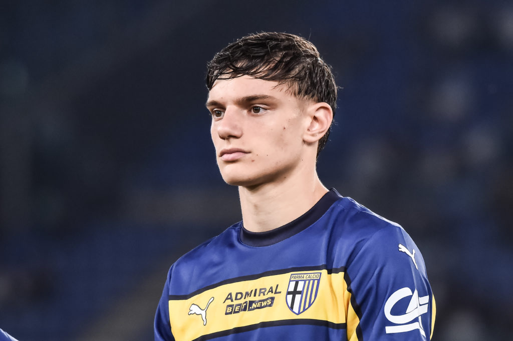 Parma defender Giovanni Leoni in action during the Serie A match against Lazio at Stadio Olimpico.