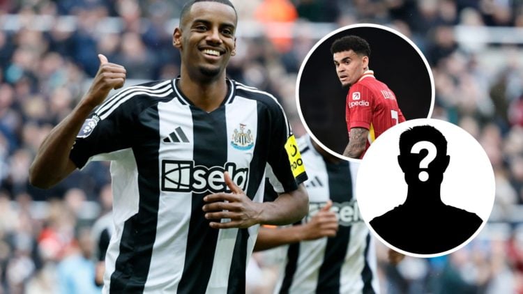 Alexander Isak of Newcastle United celebrates 3rd goal during the Premier League match between Newcastle United FC and Nottingham Forest FC at St J...