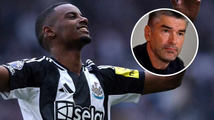 Alexander Isak celebrates scoring for Newcastle during their Premier League match against Ipswich Town at St James' Park. New Liverpool sporting di...