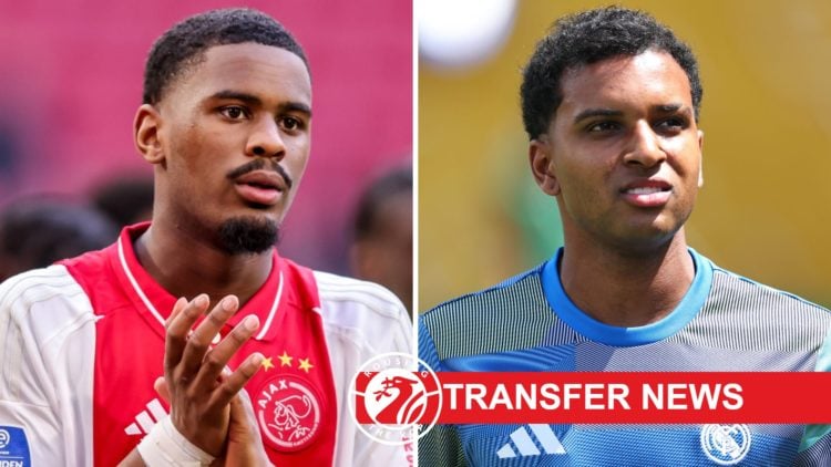 Jorrel Hato applauds after Ajax's Eredivisie match against Go Ahead Eagles. Rodrygo Goes warms up ahead of Real Madrid's FIFA Club World Cup match ...