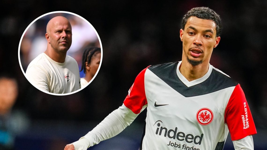 Hugo Ekitike in action for Eintracht Frankfurt in the Bundesliga against Bayer Leverkusen. Arne Slot approaches fans after Liverpool's pre-season f...