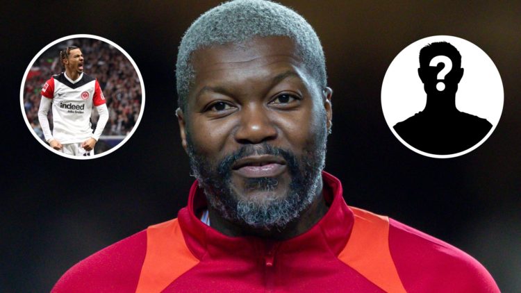 Djibril Cisse of World Legends reacts prior to the FWD Insurance Chinese New Year Cup match between World Legends and Hong Kong Legends at Hong Kon...