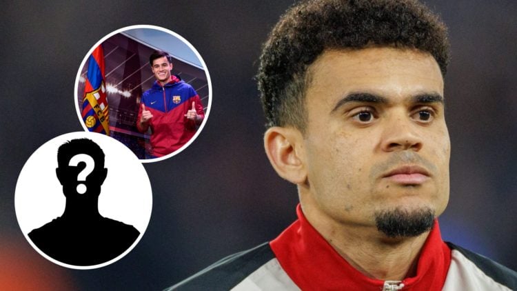 Luis Diaz lines up ahead of Liverpool's UEFA Champions League fixture against Paris Saint German at Parc des Princes. Philippe Coutinho smiles and ...