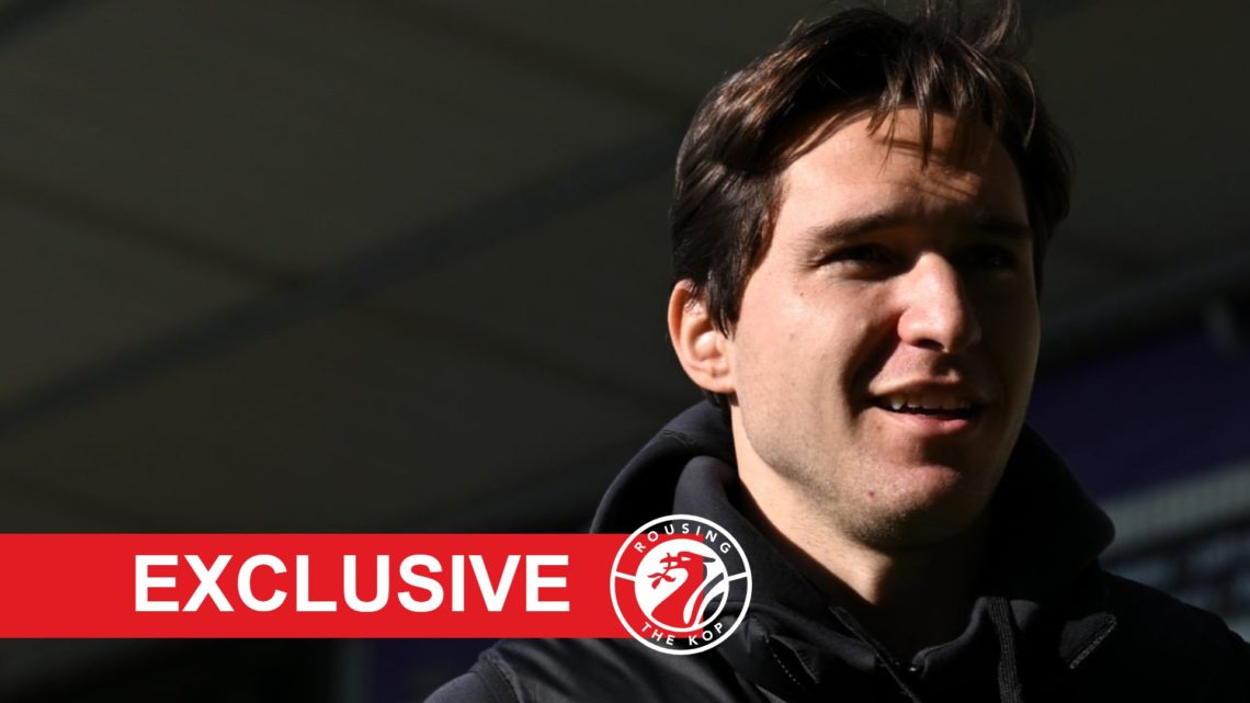 Federico Chiesa pictured as he arrives at Home Park ahead of Liverpool's game against Plymouth Argyle in the FA Cup.