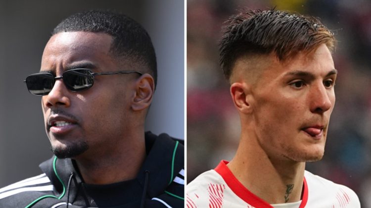Alexander Isak arrives at St James' Park ahead of Newcastle United's Premier League game against Everton. Benjamin Sesko in action for RB Leipzig a...