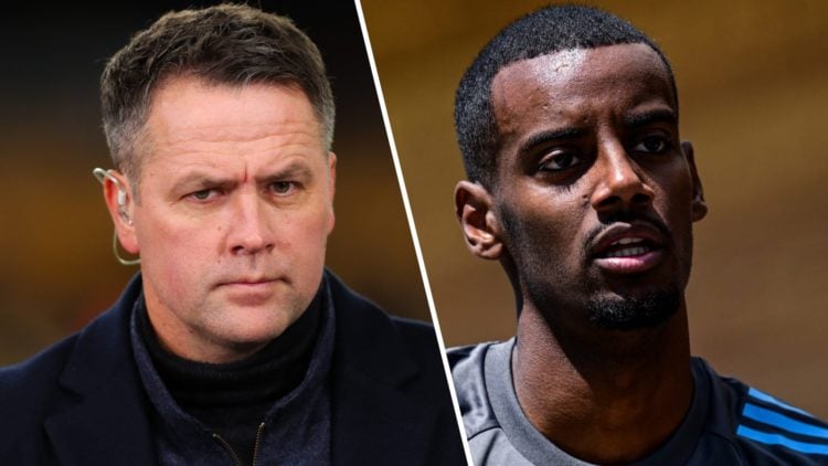 Amazon Prime pundit Michael Owen looks on prior to the Premier League match between Wolverhampton Wanderers and Burnley FC at Molineux. Alexander I...