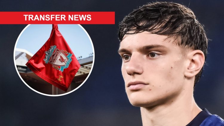 Parma defender Giovanni Leoni in action during the Serie A match against Lazio at Stadio Olimpico. Liverpool corner flag flutters ahead of a Premie...