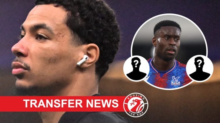 Hugo Ekitike walks out ahead of Eintracht Frankfurt's Bundesliga match against Bayer Leverkusen. Marc Guehi of Crystal Palace in action during the ...