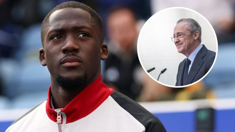Ibrahima Konate walks out ahead of Liverpool's Premier League match against Leicester City at the King Power Stadium. Real Madrid president Florent...