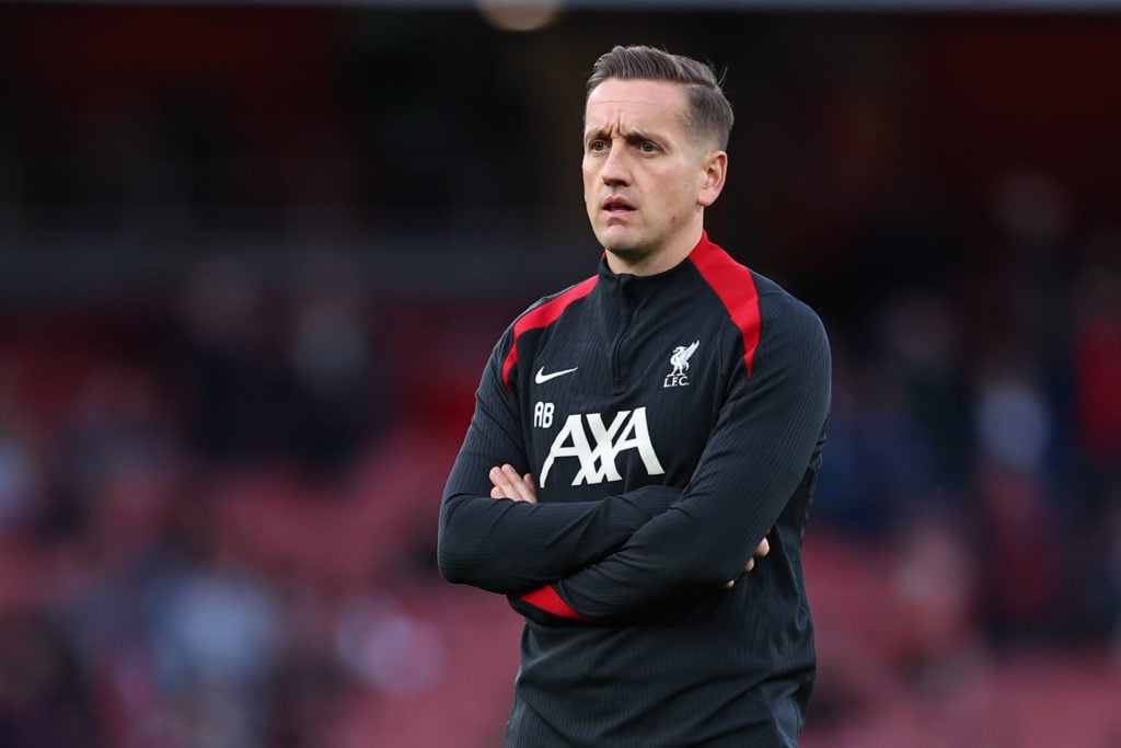 Aaron Briggs pictured ahead of Liverpool's Premier League match against Arsenal at the Emirates Stadium