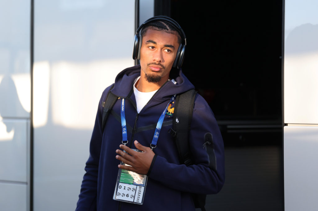 Nathan Zeze of France U21 arrives ahead of the UEFA European U21 Championship semi-final against Germany.