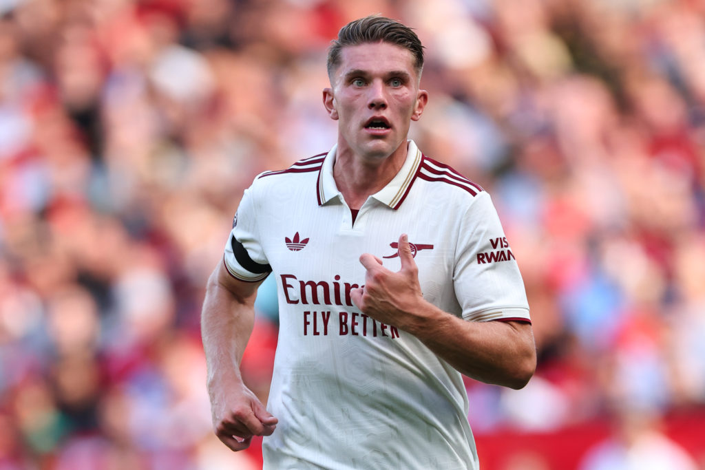 Viktor Gyokeres of Arsenal during the Premier League match between Manchester United and Arsenal at Old Trafford