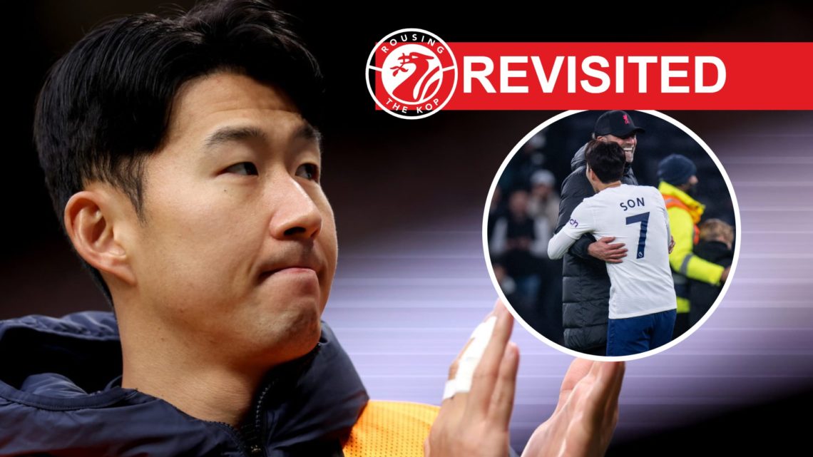 Son Heung-Min applauds supporters at the Tottenham Hotspur Stadium during Spurs' Premier League match against Brighton & Hove Albion. Jurgen Klopp ...