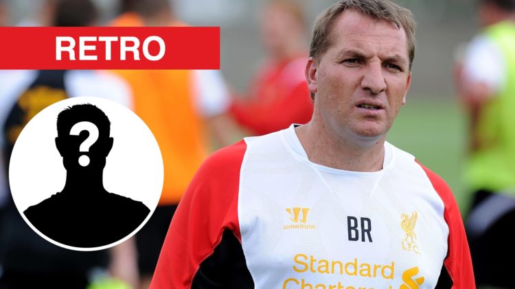 Brendan Rodgers of Liverpool in action during a training session at Melwood Training Ground on July 5, 2012