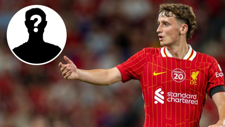 Tyler Morton of Liverpool gestures during the Liverpool FC v AC Milan Pre-Season Friendly match at Kai Tak Stadium