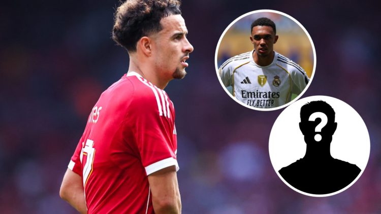Curtis Jones of Liverpool during the pre-season friendly match between Liverpool v Athletic Club Bilbao at Anfield (Left) Trent Alexander-Arnold of...