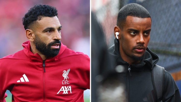Mohamed Salah warms up ahead of Liverpool's pre-season match against Athletic Bilbao at Anfield. Alexander Isak arrives at Selhurst Park before New...