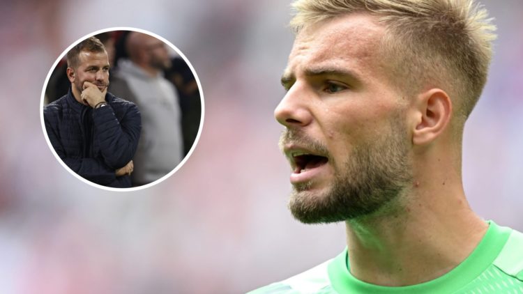 Vitezslav Jaros in action for Ajax during the pre-season friendly against AS Monaco. Rafael van der Vaart watches on during the UEFA Champions Leag...