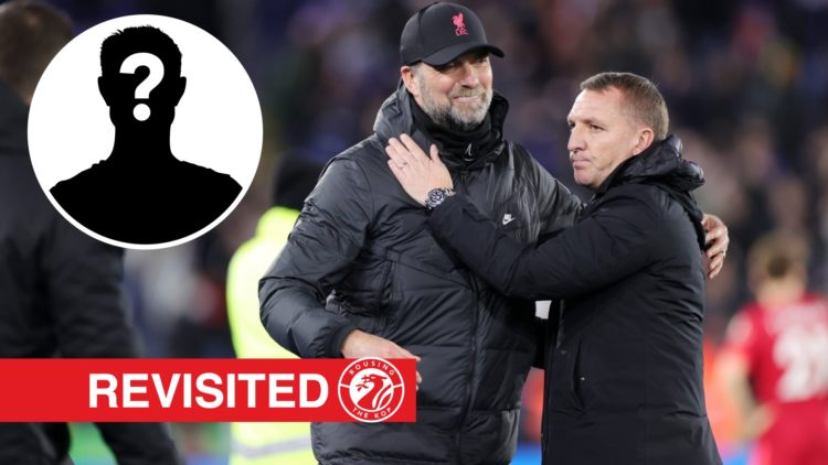 Leicester City Manager Brendan Rodgers and Liverpool Manager Jurgen Klopp embrace after the Premier League match between Leicester City and Liverpo...