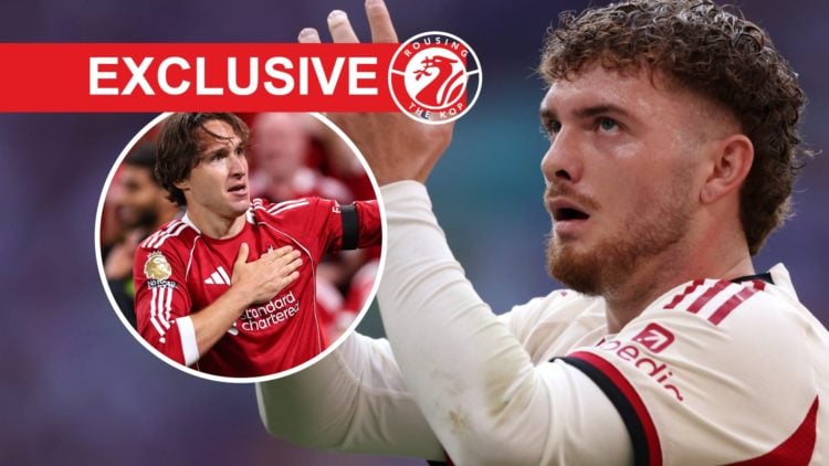 Harvey Elliott applauds supporters after Liverpool's Community Shield match against Crystal Palace at Wembley Stadium. Federico Chiesa celebrates a...